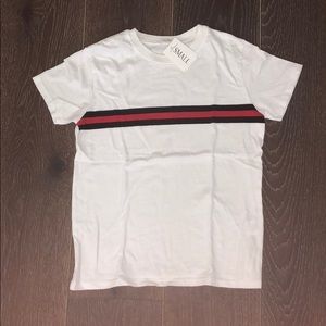 white brandy melville striped shirt